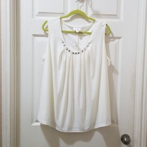 Dressy beaded tank top